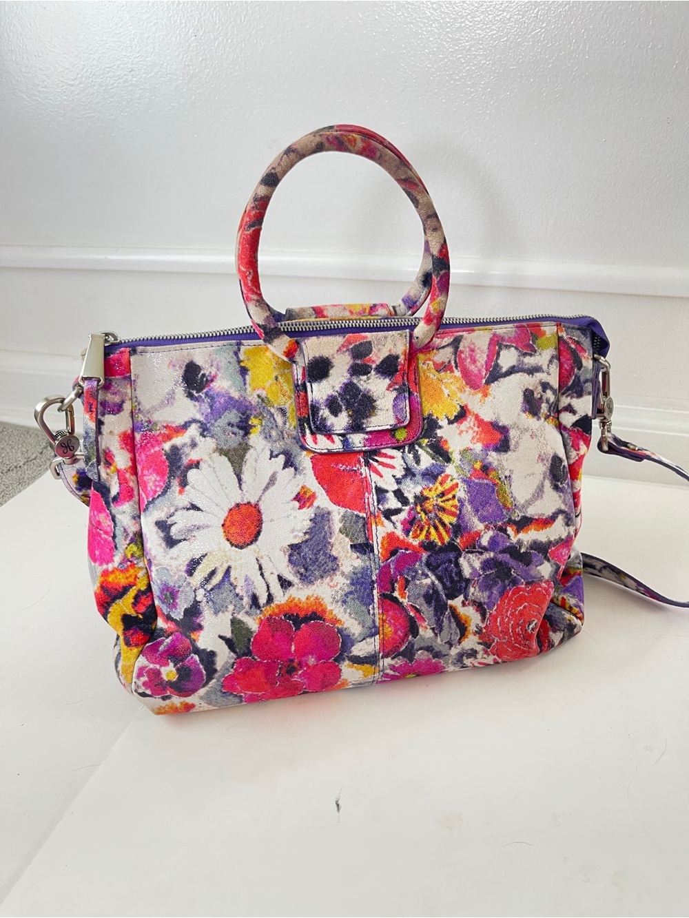 HOBO INTERNATIONAL Sheila Medium POPPY FLORAL Dust Bag - Picture 3 of 8